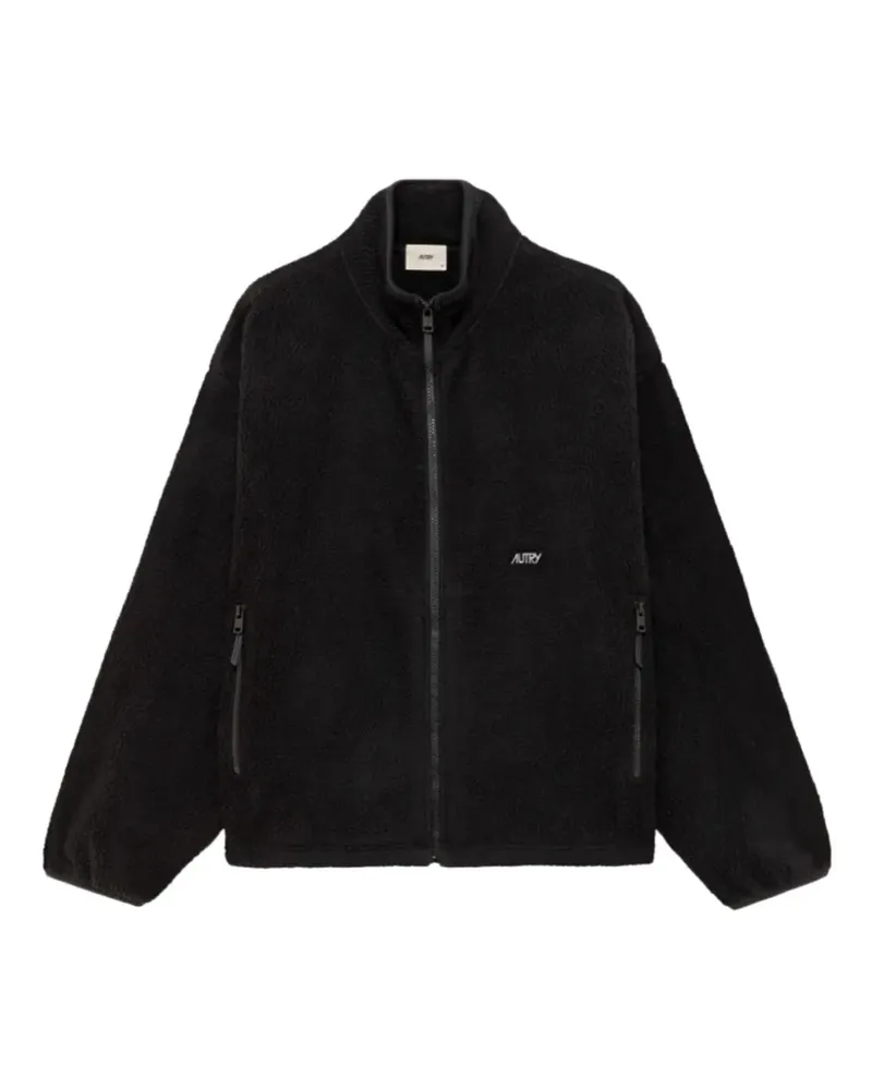 AUTRY zip fleece jacket - Schwarz Schwarz
