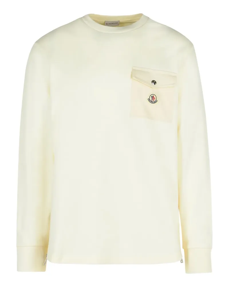 Moncler Sweatshirt mit Reißverschlusstasche - Nude Nude