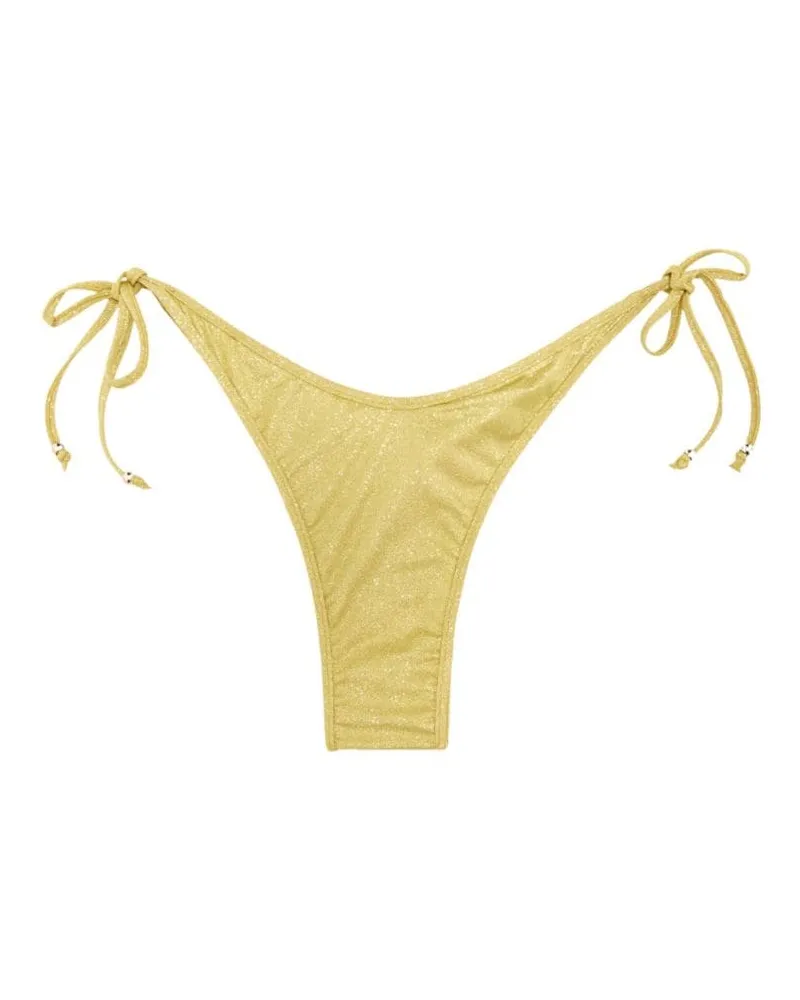 Palm Angels Bikinihöschen im Glitter-Look - Gelb Gelb
