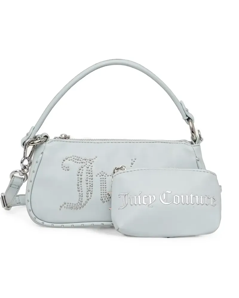 Juicy Couture studded logo-embellished shoulder bag - Blau Blau