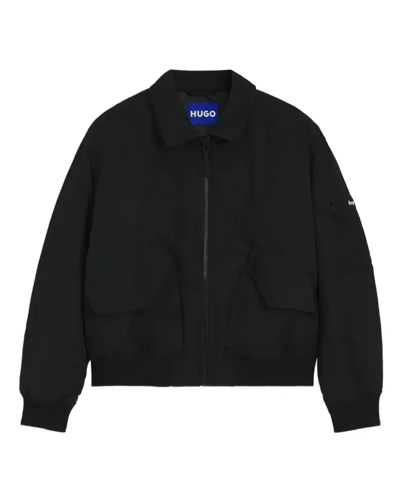 HUGO BOSS Fami zip-fastening bomber jacket - Schwarz Schwarz