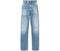 Tapered-Jeans mit Kontrasteinsatz