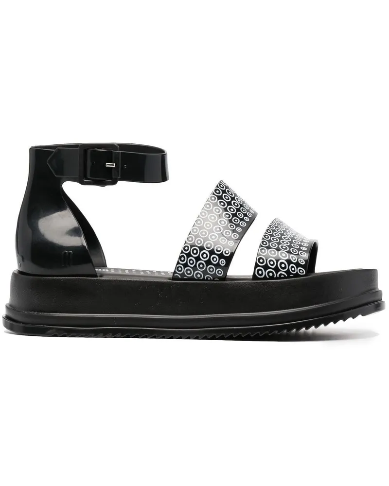 10 Corso Como Sandalen mit Print - Schwarz Schwarz