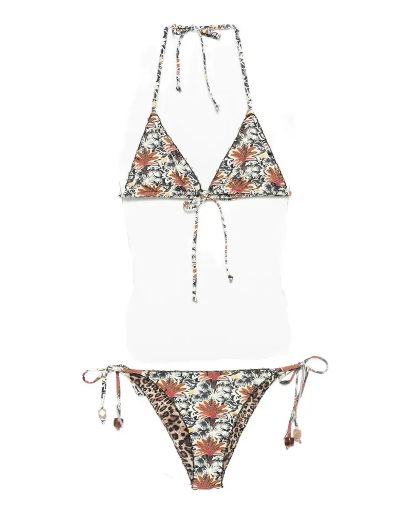 Anjuna Melissa reversible printed crochet-trim bikini - Nude Nude