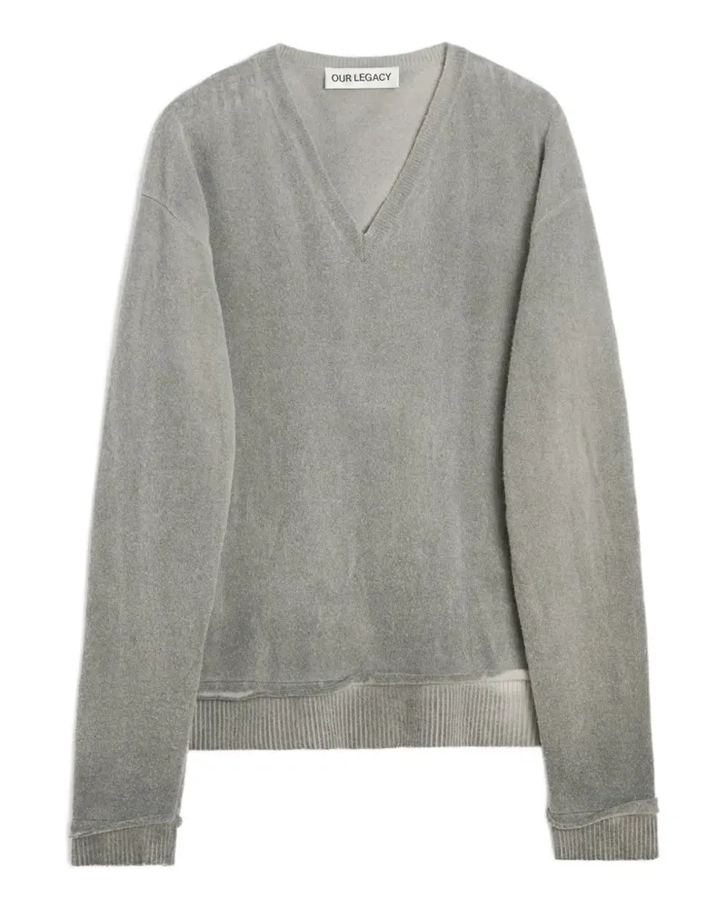 Our Legacy Pullover mit geripptem Saum - Grau Grau