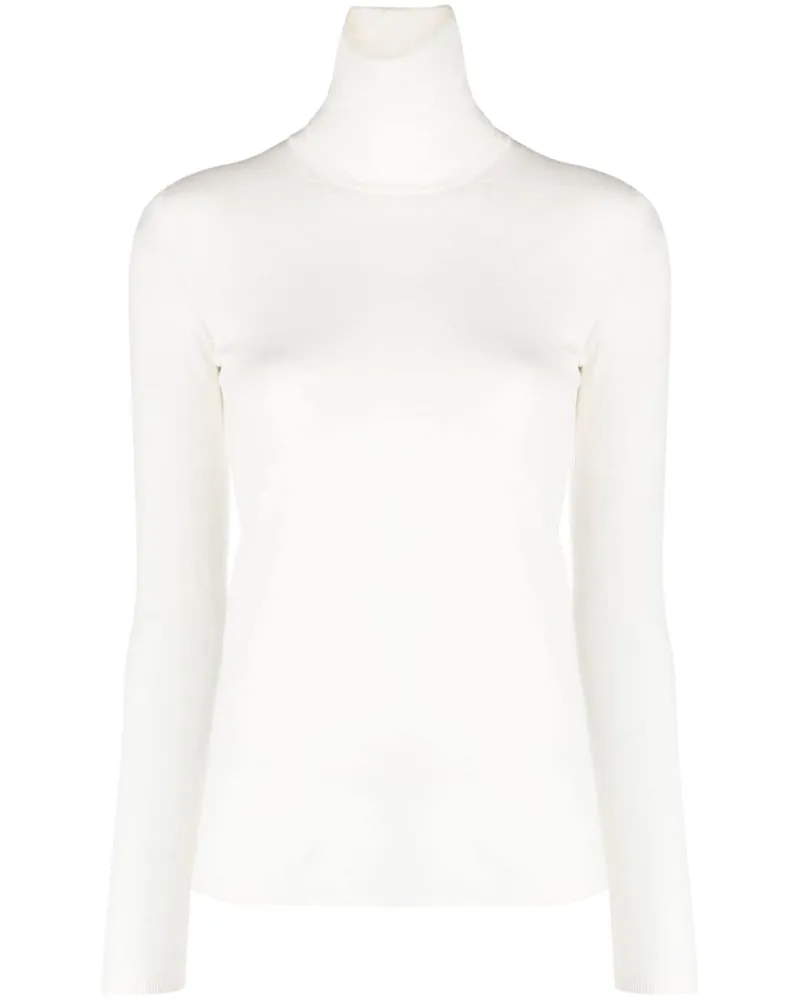 Max Mara Pullover mit Rollkragen - Weiß Weiß