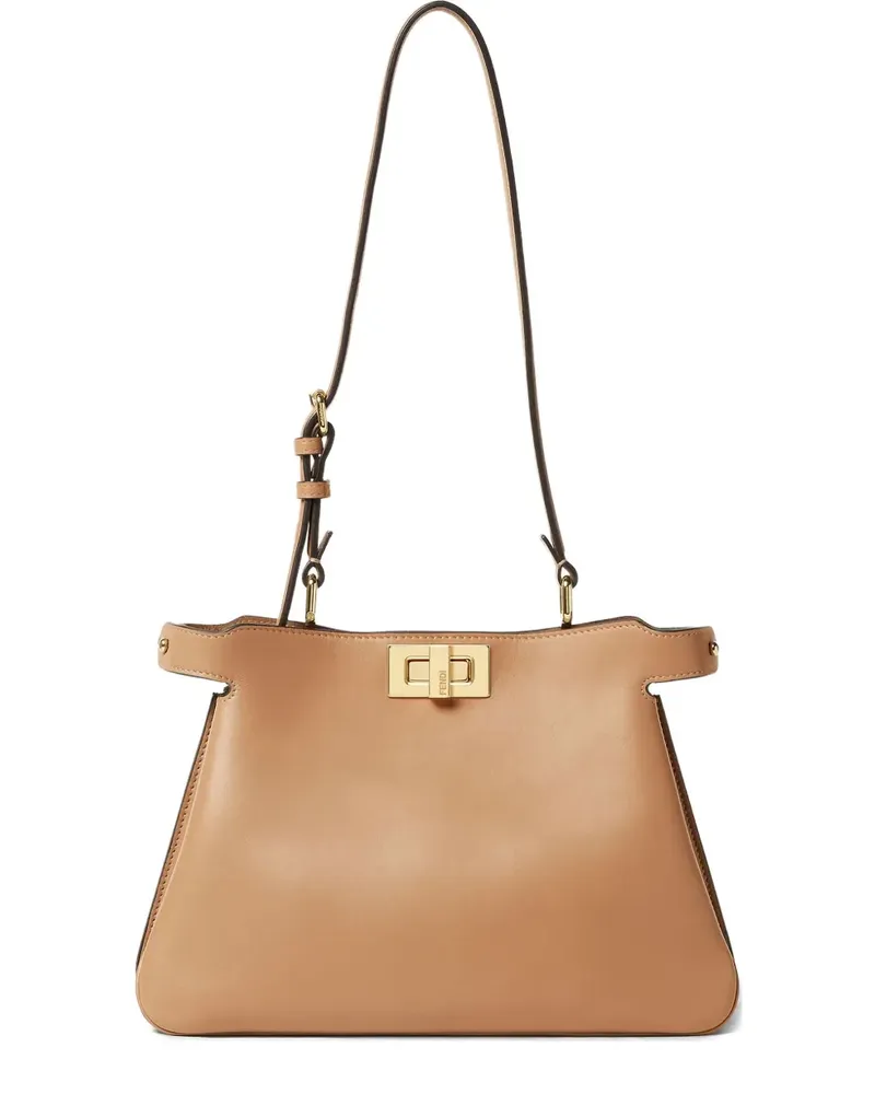 Fendi Kleine Peekaboo Tote Bag - Braun Braun