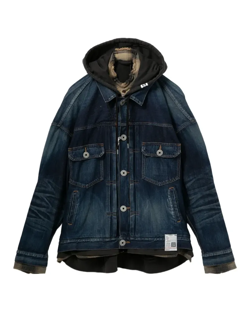 MIHARAYASUHIRO Jeansjacke mit Kapuze - Blau Blau