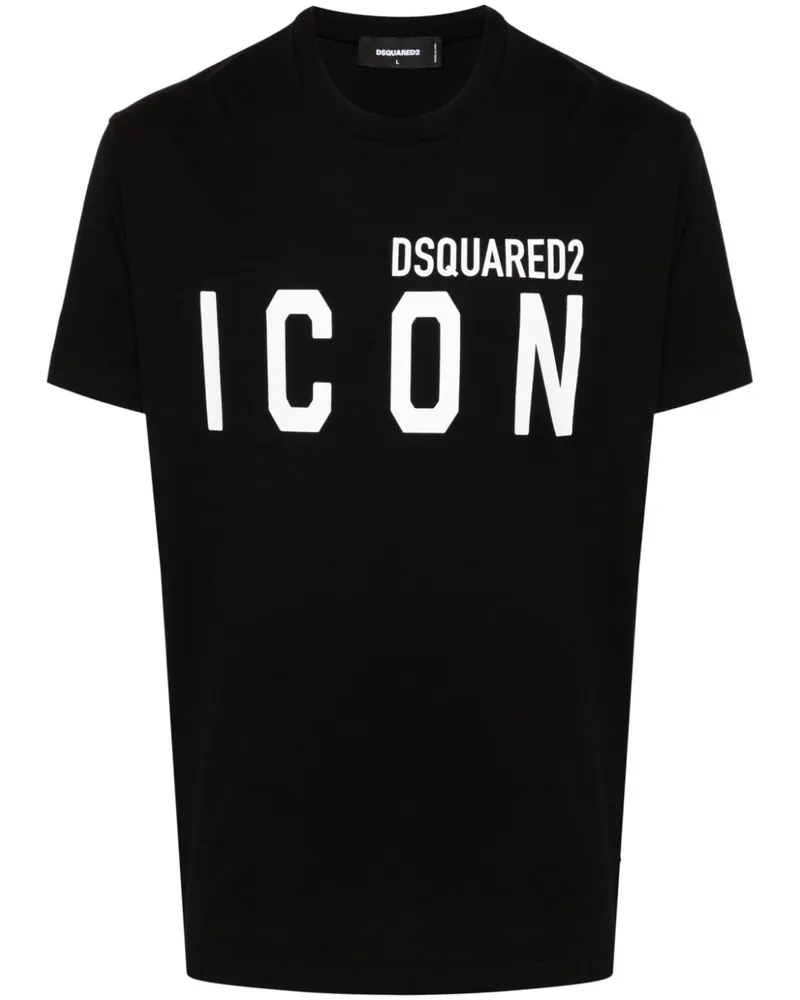 Dsquared2 T-Shirt mit Logo-Print - Schwarz Schwarz