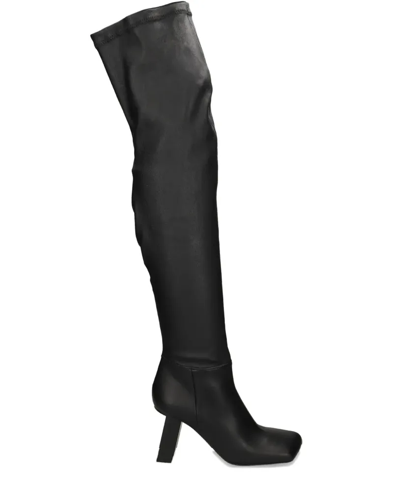 Vic Matié square-toe over-the-knee boots - Schwarz Schwarz