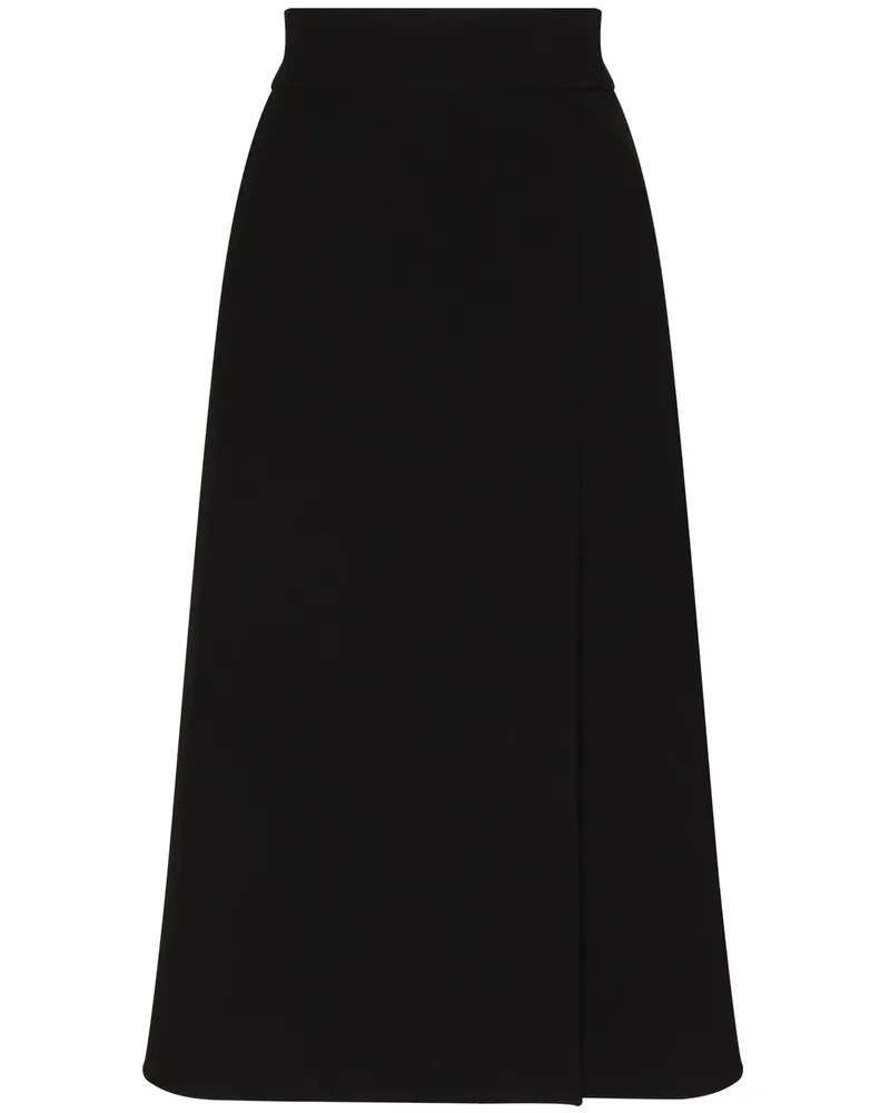 Dolce & Gabbana Midirock mit Schlitz - Schwarz Schwarz