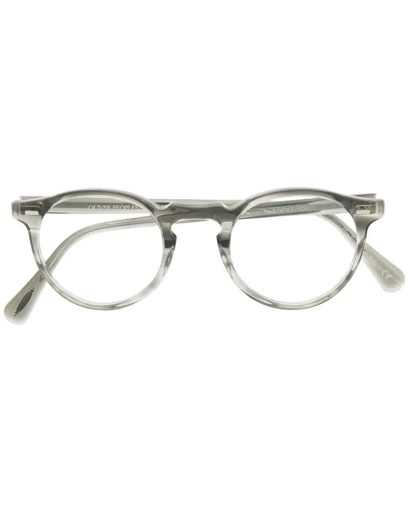Oliver Peoples Runde Gregory Peck Brille - Grau Grau