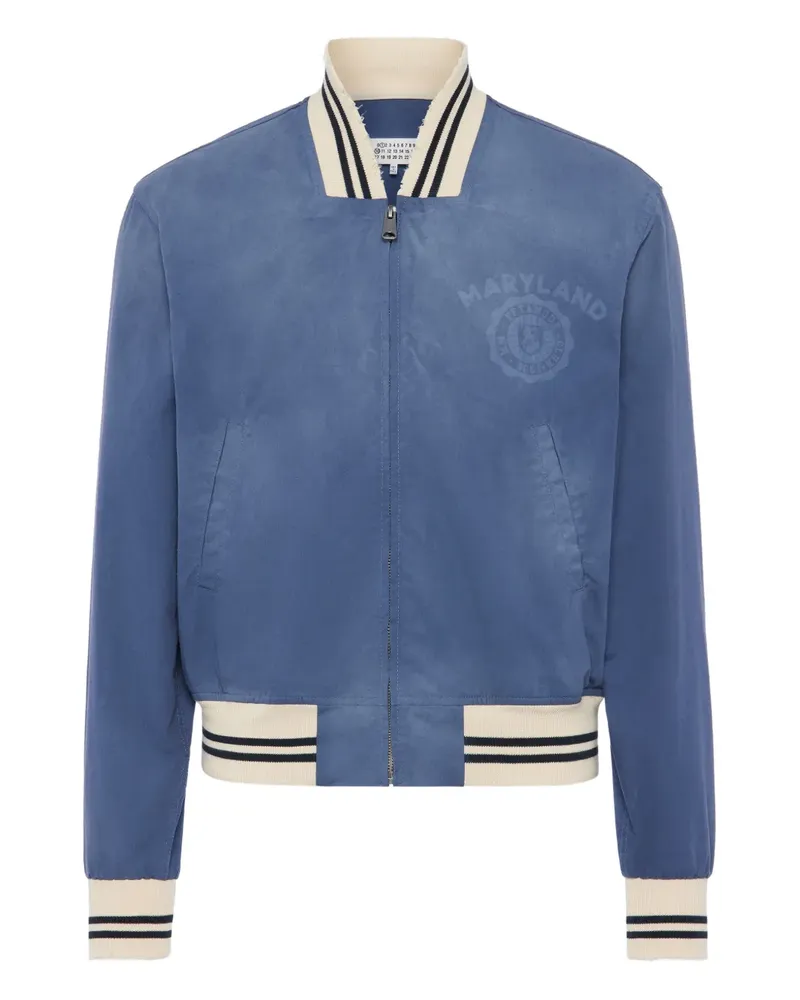 Maison Margiela Gestreifte Bomberjacke - Blau Blau