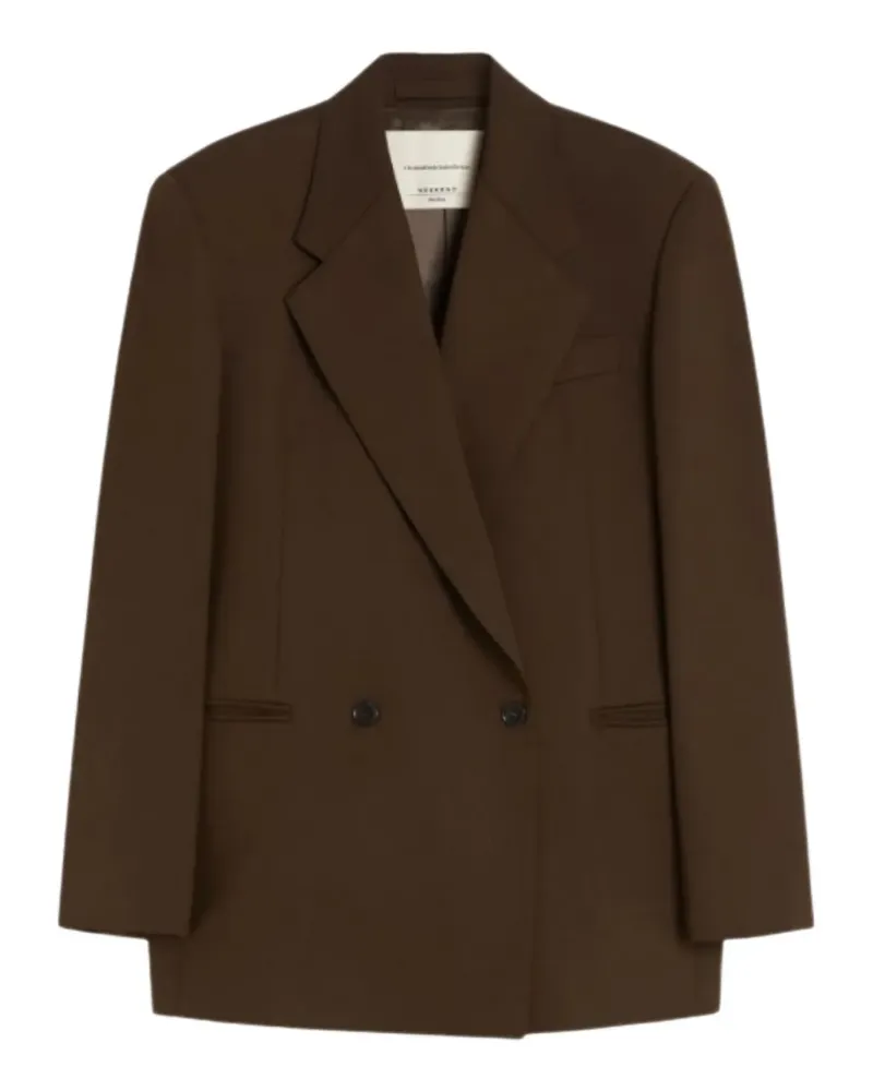 Max Mara Doppelreihiges Sakko - Braun Braun