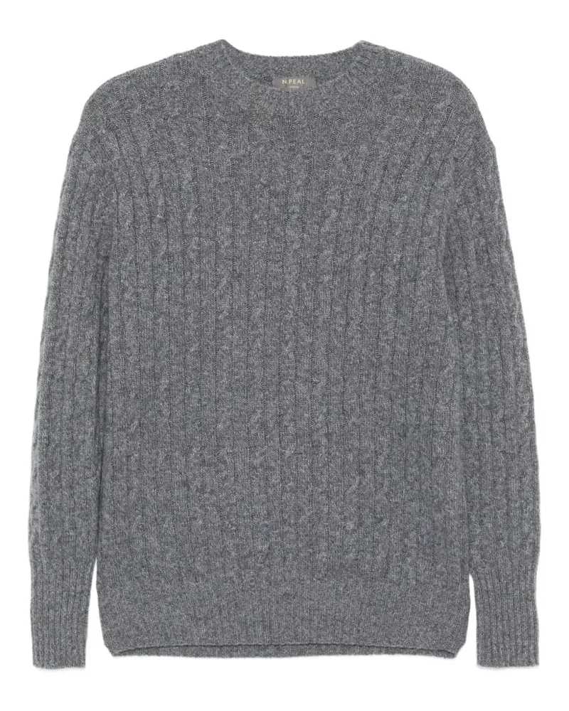 N.Peal Thames Pullover - Grau Grau