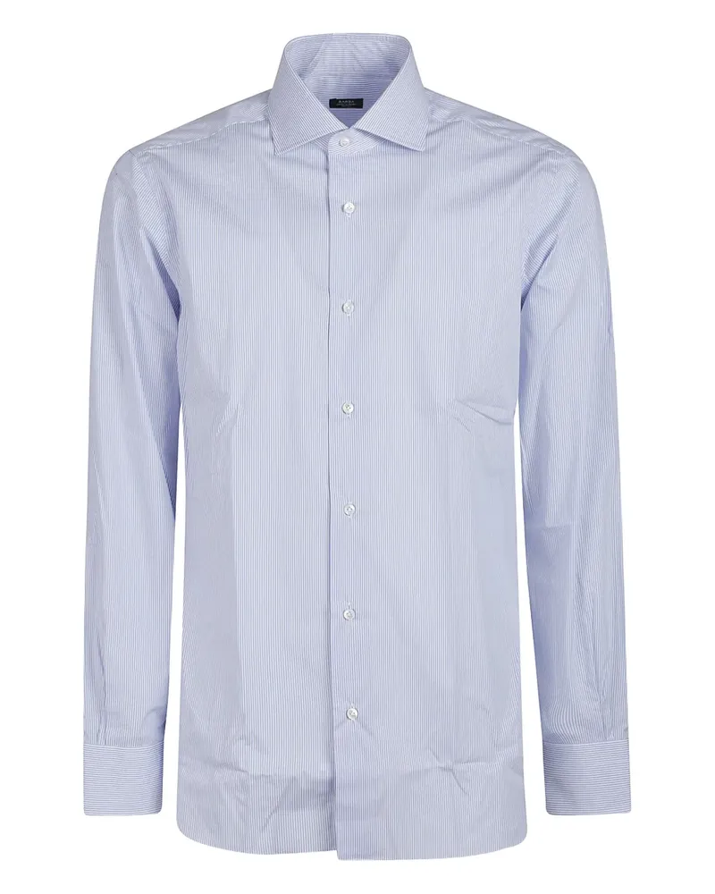 BARBA Gestreiftes Hemd - Blau Blau