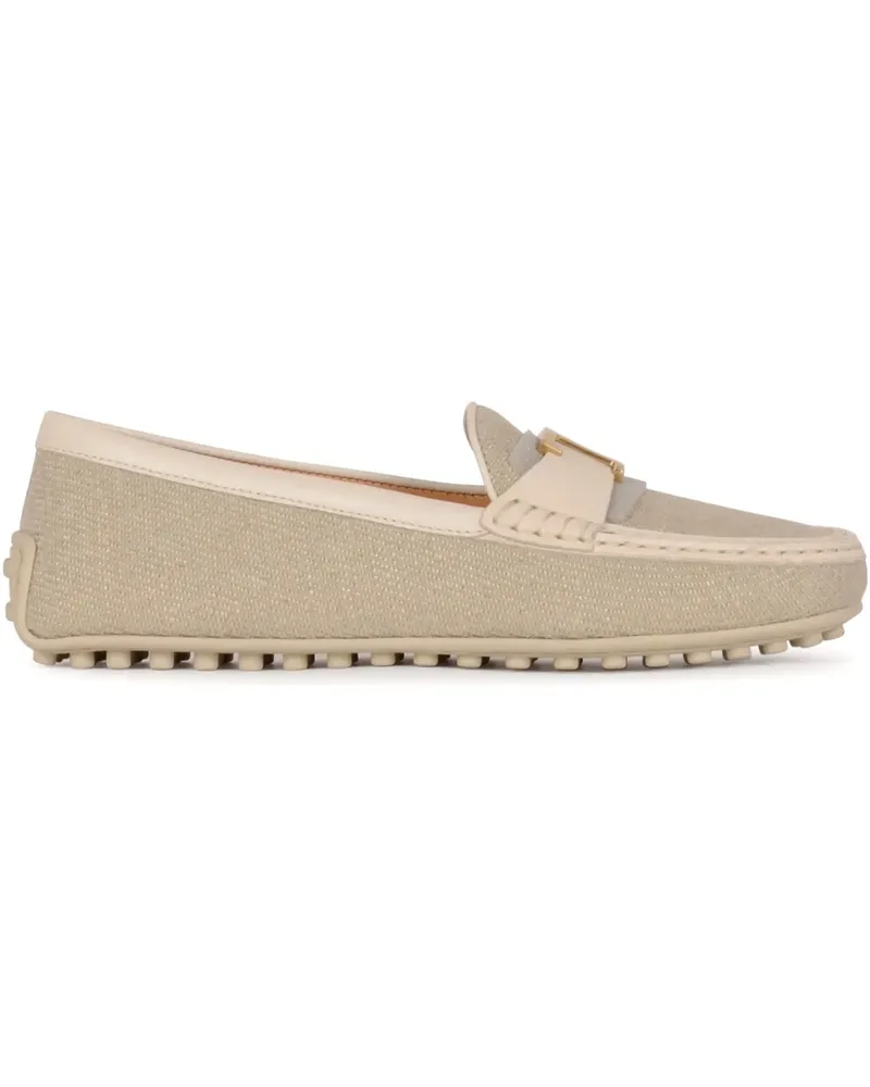 TOD'S Loafer mit Logo-Schild - Nude Nude
