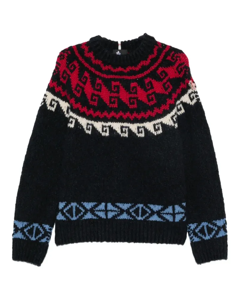 Moncler Fair Isle-knit sweater - Blau Blau