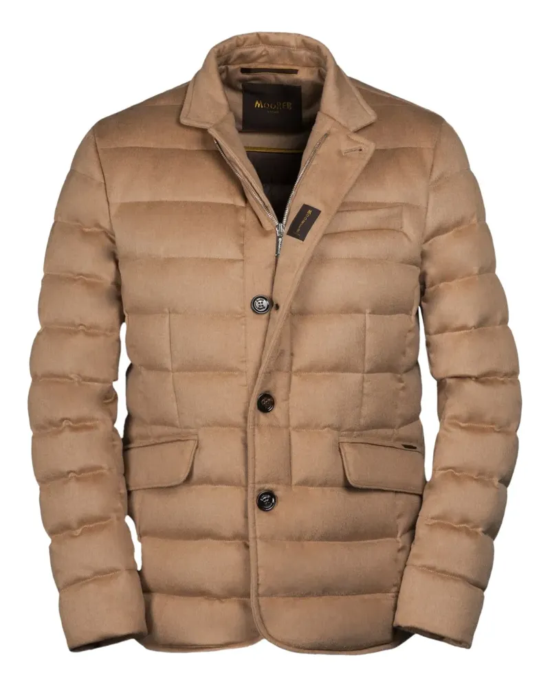 MOORER ZAYN-CA5 buttoned padded jacket - Nude Nude