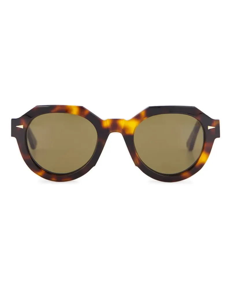AHLEM Sonnenbrille mit achteckigem Gestell - Braun Braun