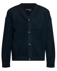 Emporio Armani Cardigan aus Schurwolle Blau