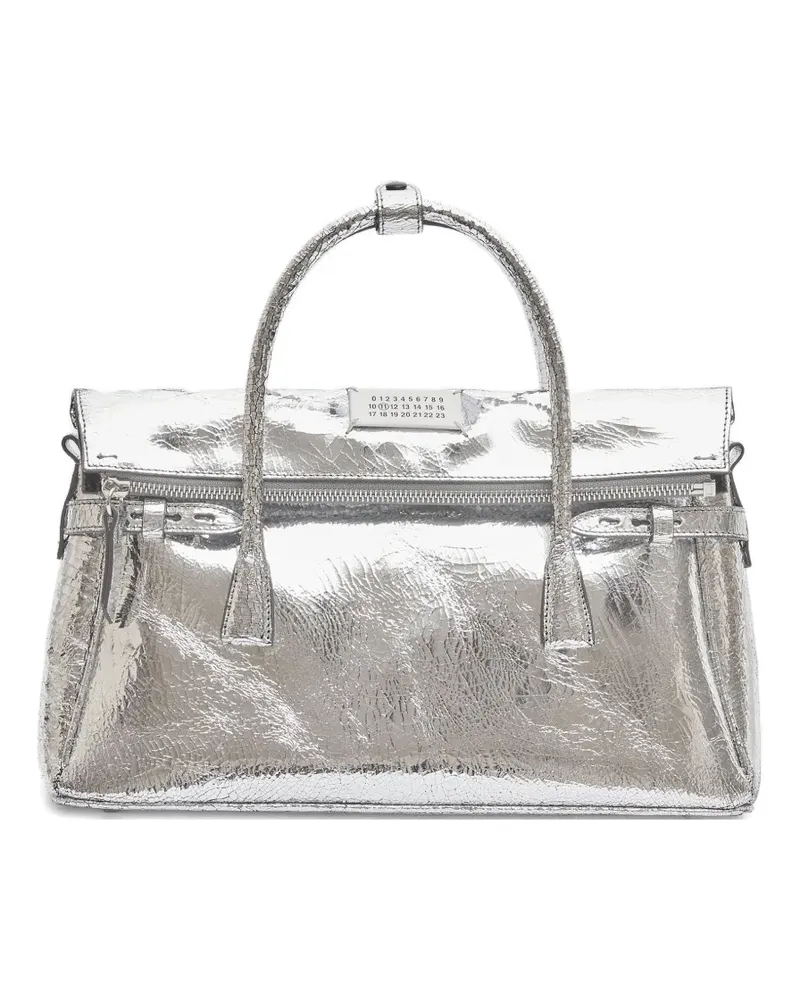 Maison Margiela Tote Bag mit Nummern-Patch - Silber Silber