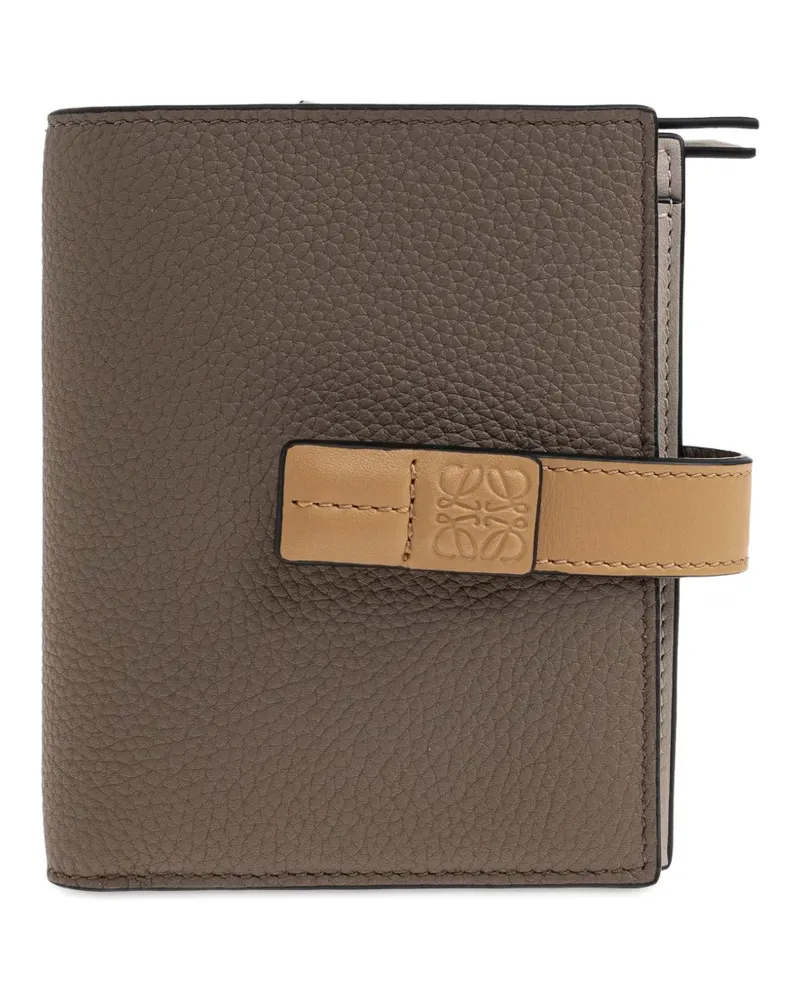 Loewe logo-detail leather wallet - Braun Braun