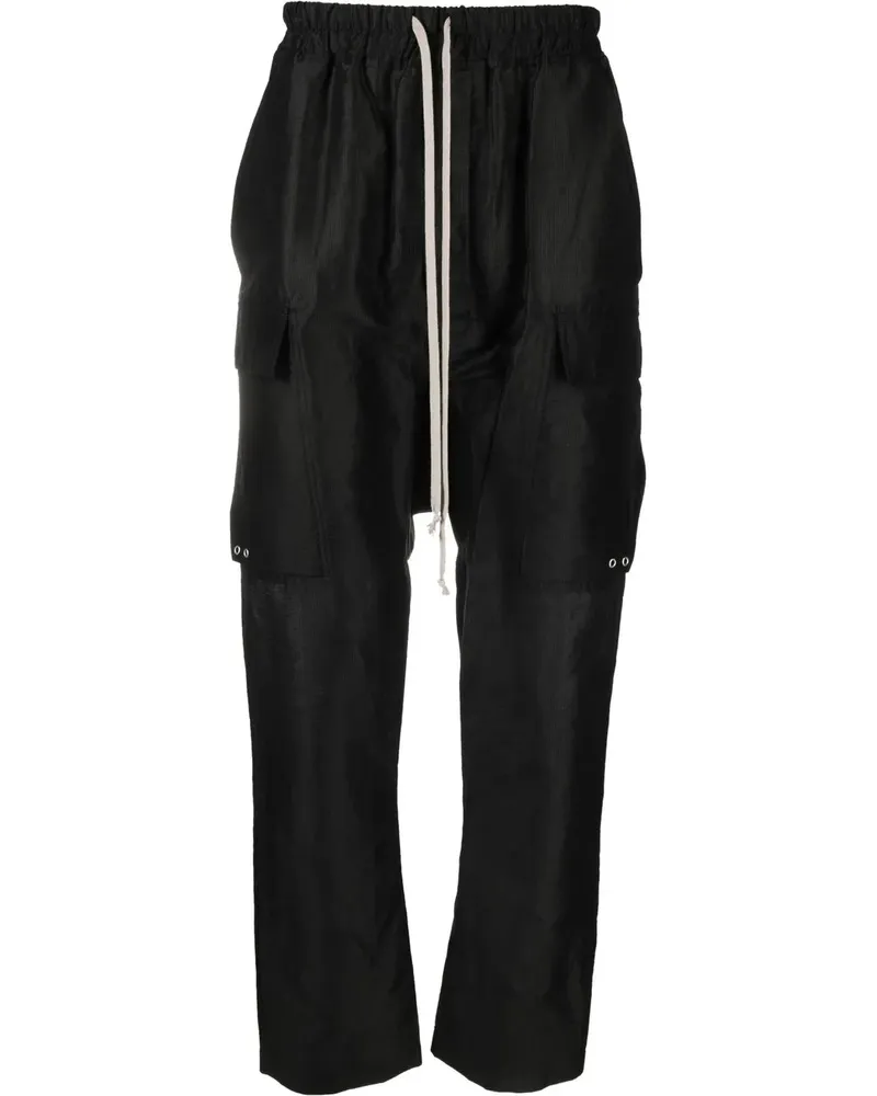 Rick Owens Cargohose mit Kordelzug - Schwarz Schwarz