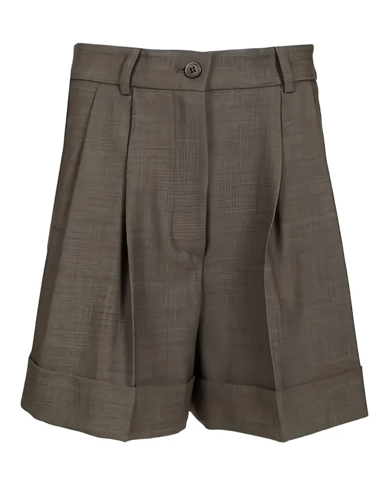 P.A.R.O.S.H. P.A.R.O H. Shorts mit Falten - Grau Grau