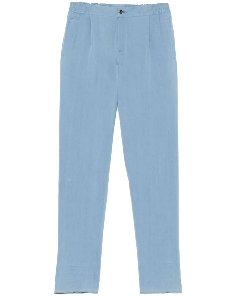Kiton Hose mit Kordelzug - Blau Blau
