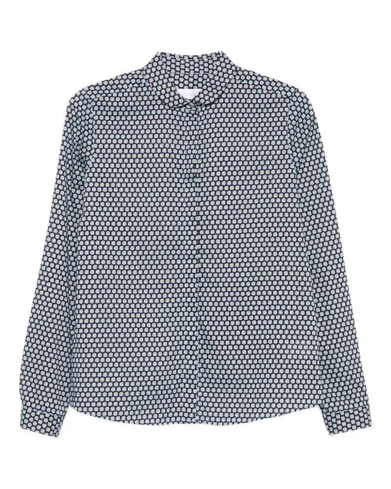 Robert Friedman buttoned patterned top - Blau Blau