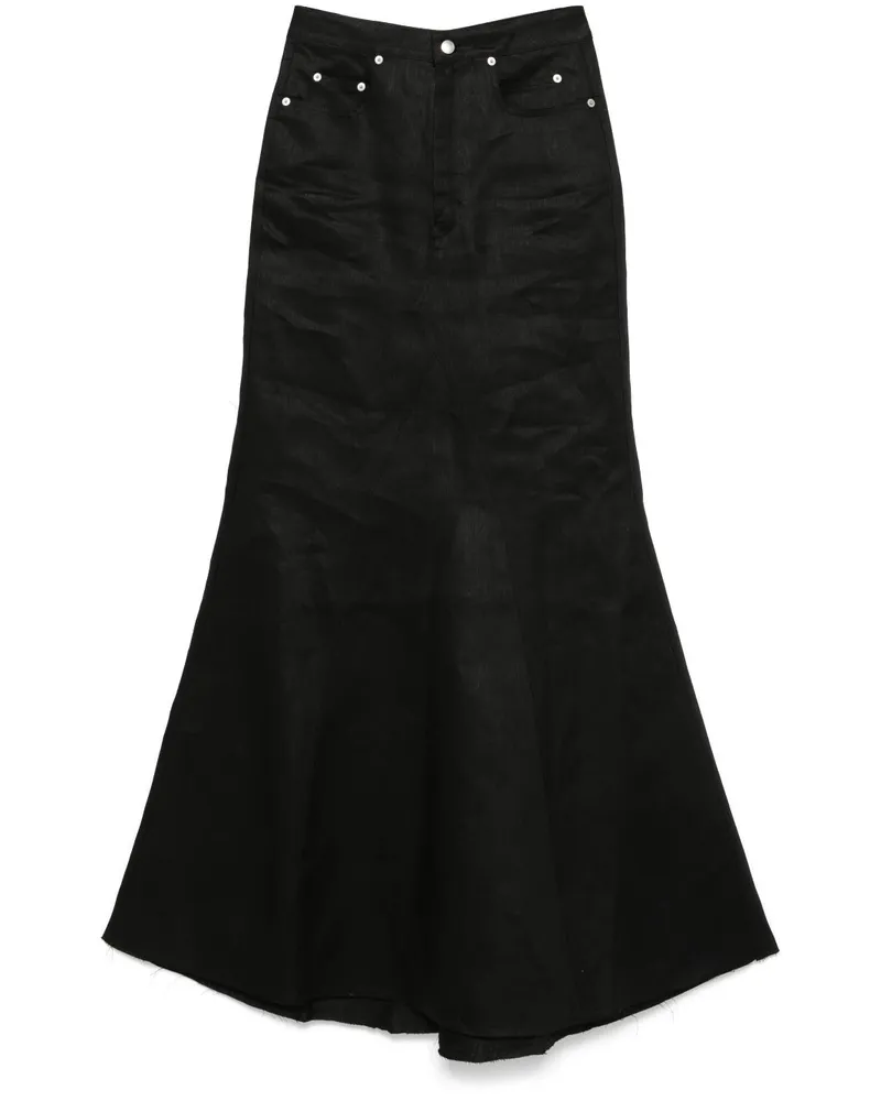 Rick Owens Godet-Maxirock - Schwarz Schwarz