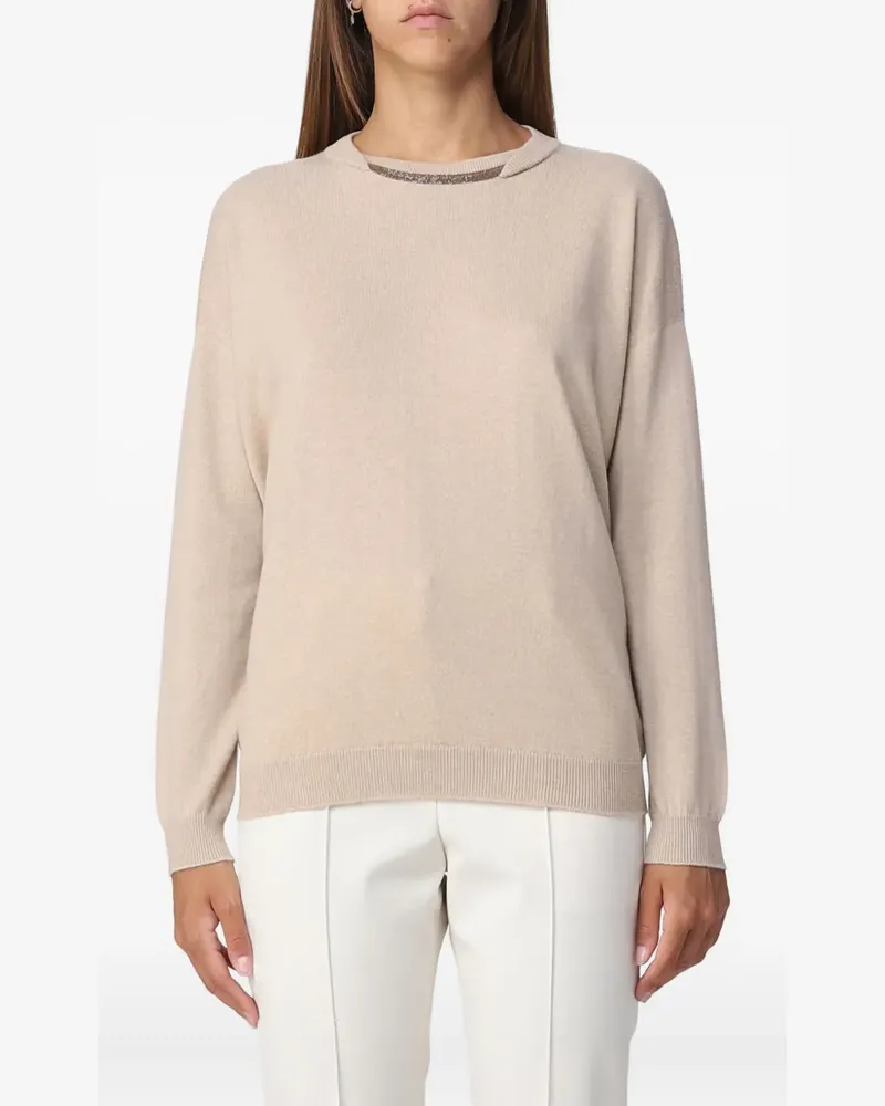 Brunello Cucinelli crew-neck sweater - Nude Nude