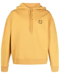 Kitsuné Hoodie mit Fuchs Gelb