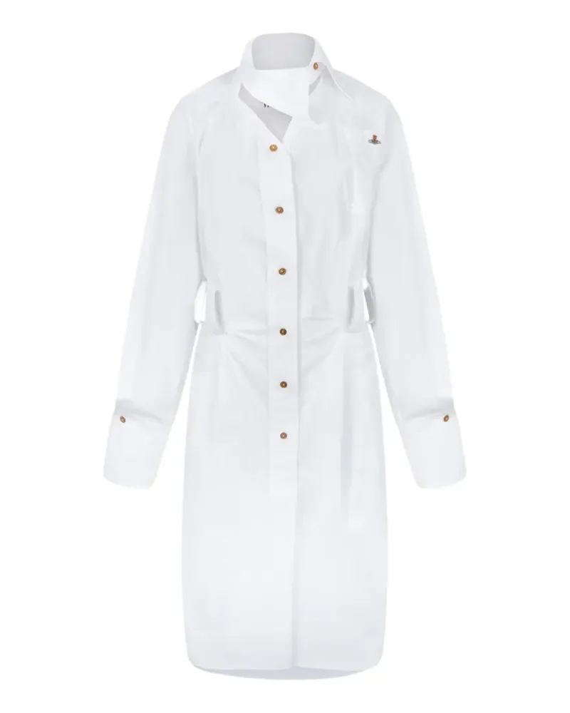 Vivienne Westwood Drunken button asymmetric dress - Weiß Weiß