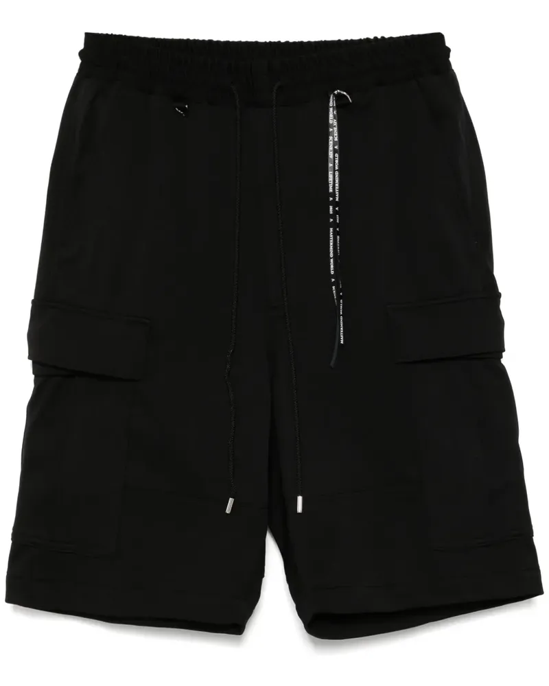 Mastermind World Cargo-Shorts mit Kordelzug - Schwarz Schwarz