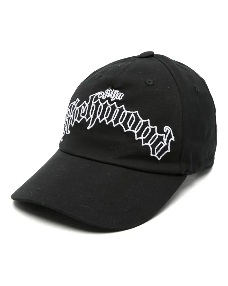 John Richmond logo-embroidered baseball cap - Schwarz Schwarz