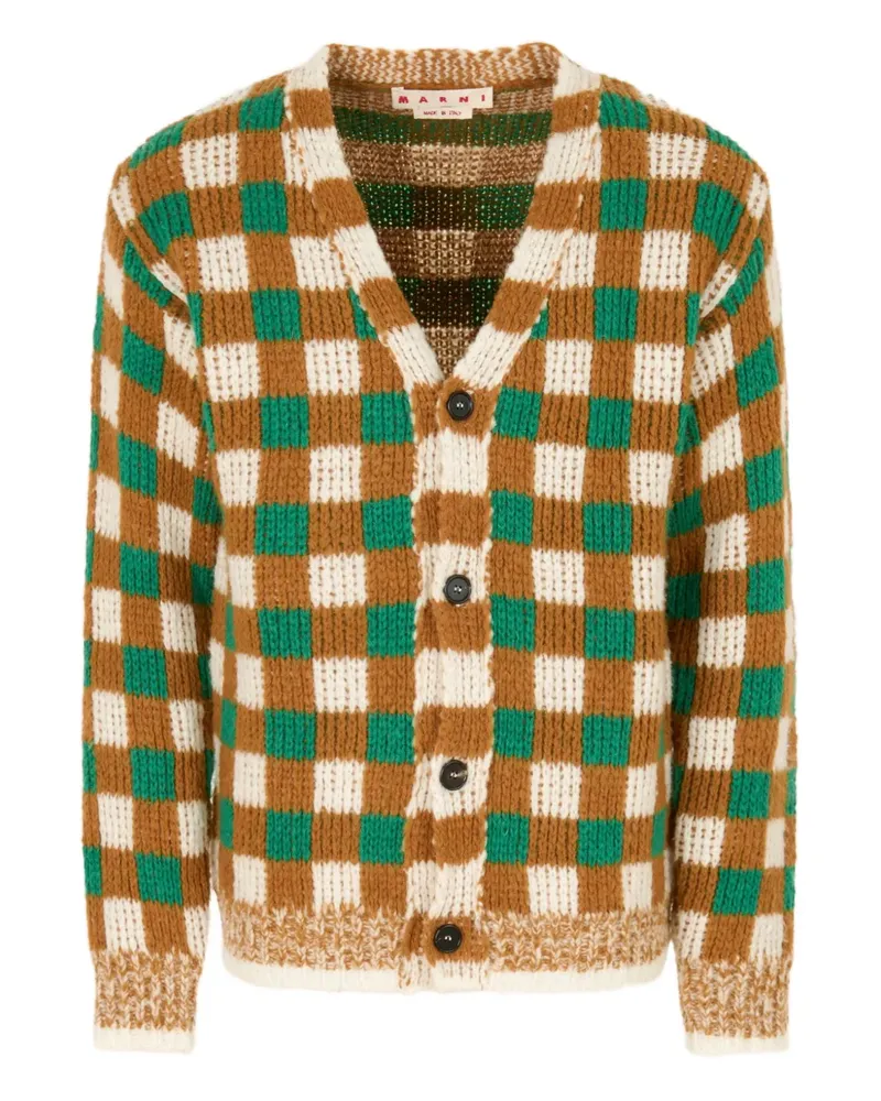 Marni Karierter Cardigan - Braun Braun