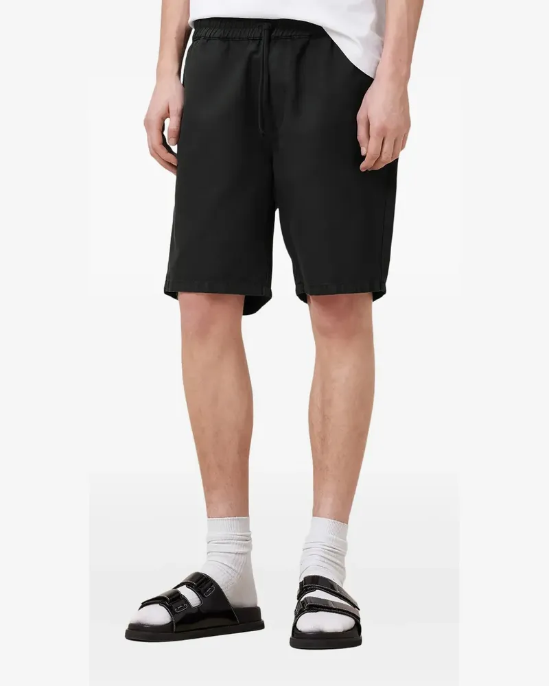 AllSaints Kordelzug-Shorts mit elastischem Bund - Schwarz Schwarz