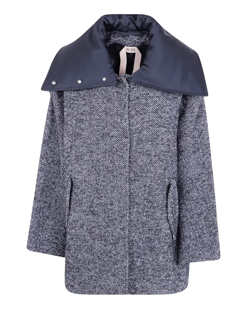 N° 21 single-breasted coat - Blau Blau