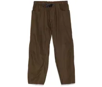 Weite High Count Stoffhose - Braun
