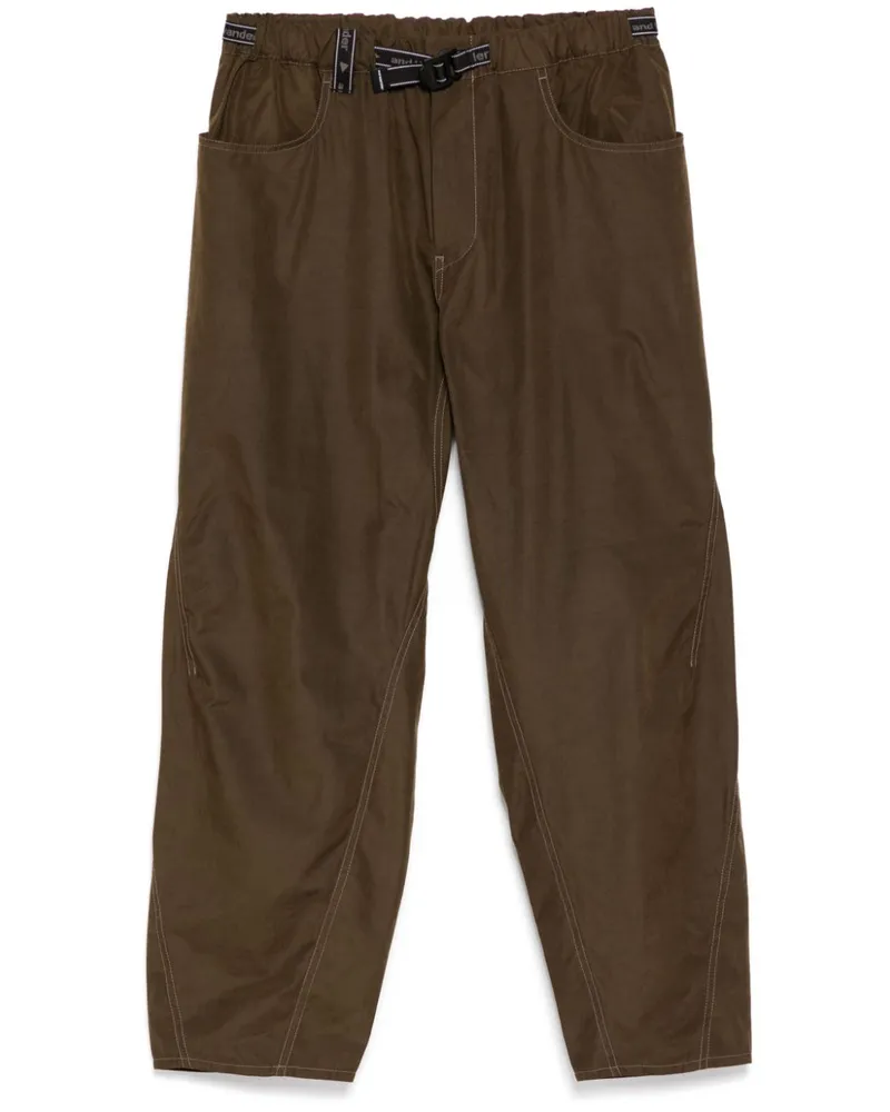 and wander Weite High Count Stoffhose - Braun Braun