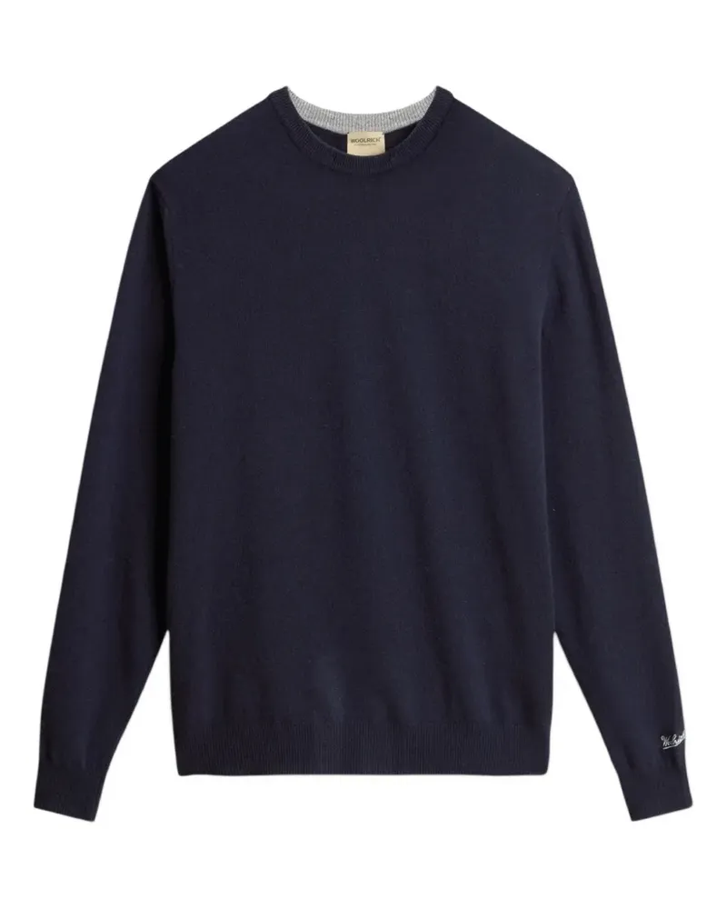 Woolrich Pullover mit rundem Ausschnitt - Blau Blau