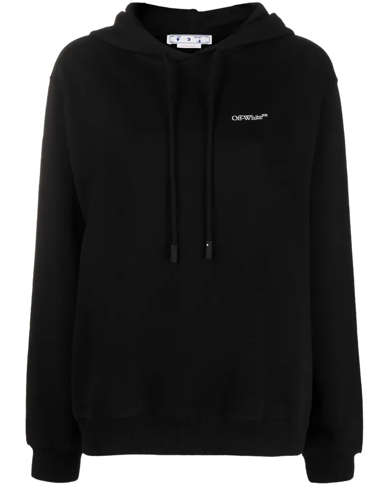 OFF-WHITE Hoodie mit Logo-Print - Schwarz Schwarz