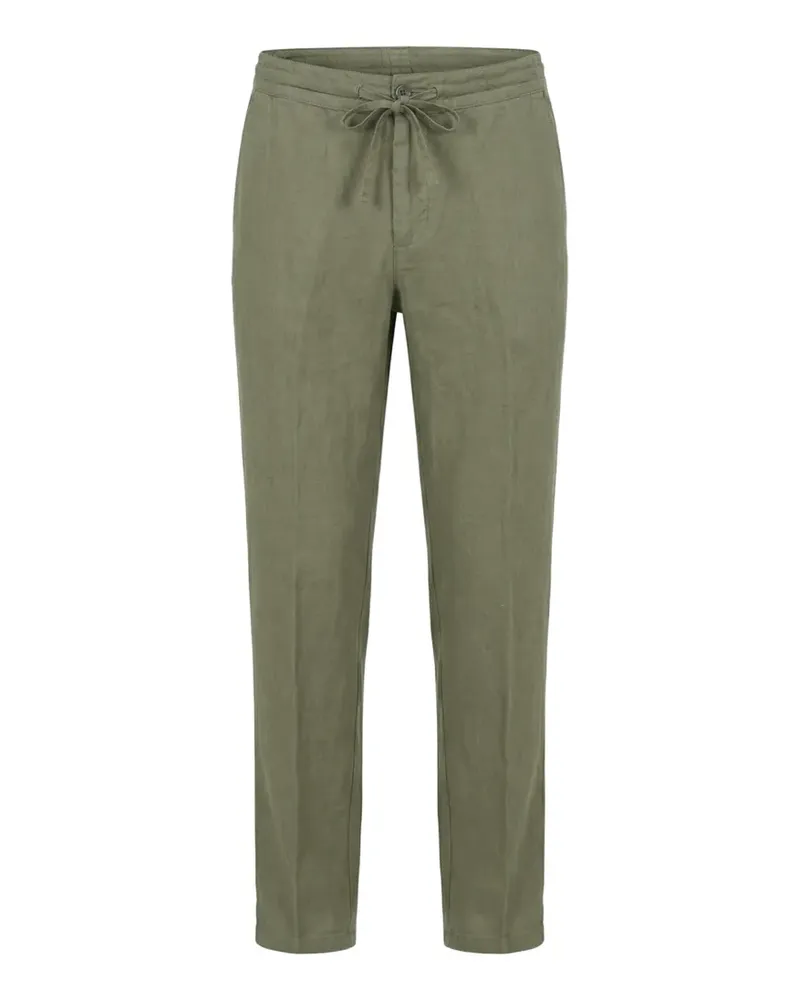 120% Lino drawstring-waist trousers - Grün Grün