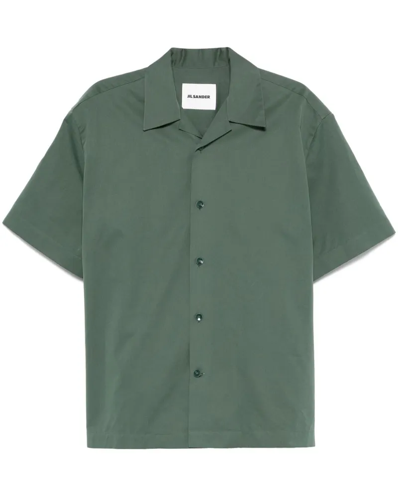Jil Sander Hemd aus Popeline - Grün Grün