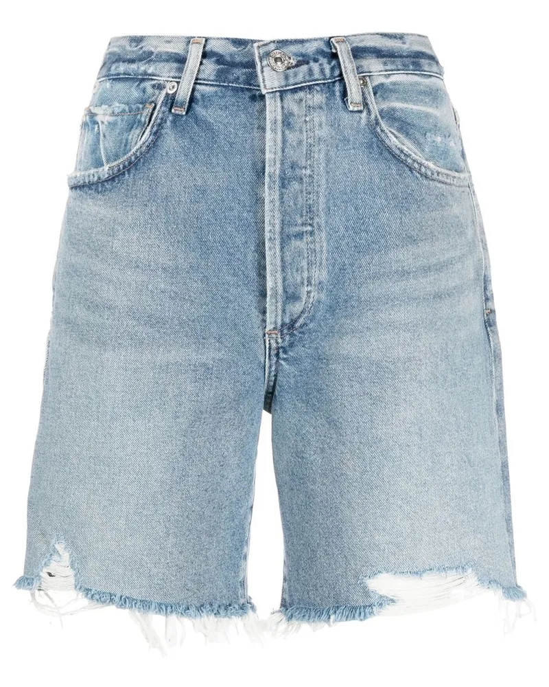 Citizens of humanity Ausgefranste Jeans-Shorts - Blau Blau
