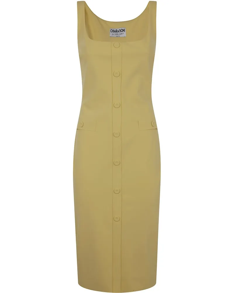 Chiara Boni Josuke Kleid - Gelb Gelb