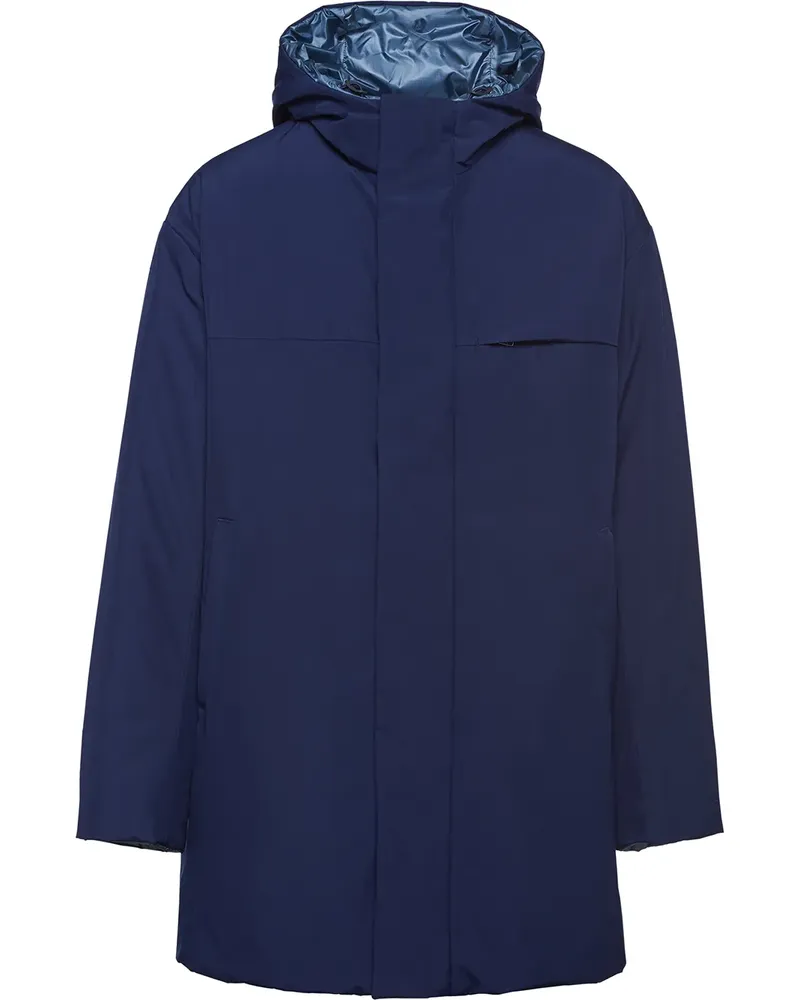 Prada Wendbare Daunenjacke - Blau Blau