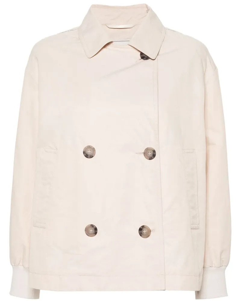 Peserico Doppelreihiger Trenchcoat - Nude Nude